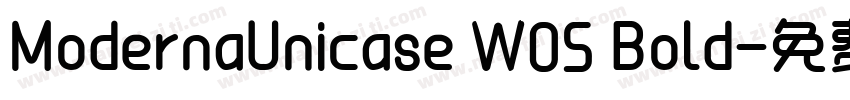 ModernaUnicase W05 Bold字体转换